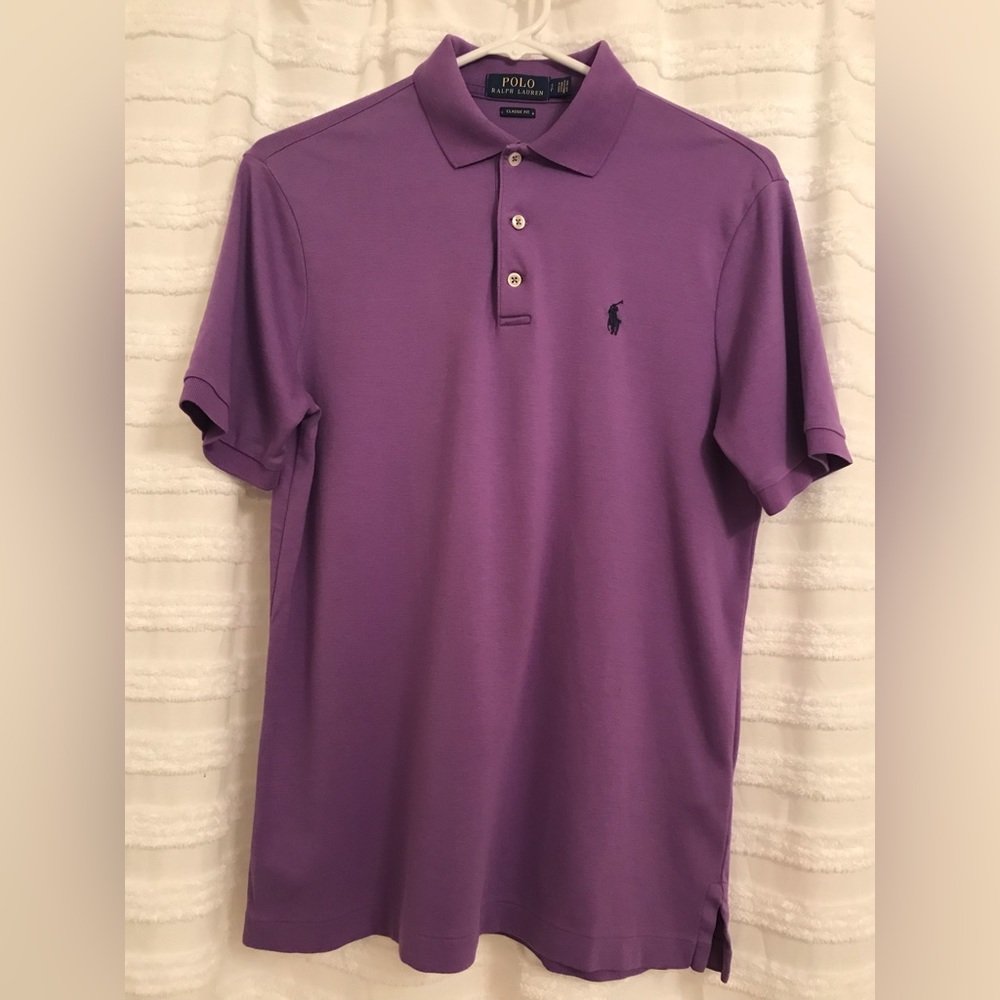 POLO Ralph Lauren  EUC  purple  polo shirt